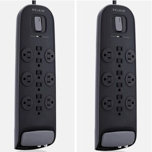 TWO Belkin Surge Protectors 12 outlet
